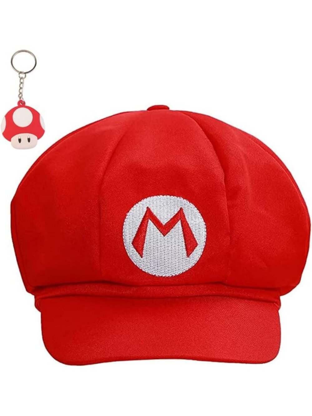 Unisex Super Mario Bros Cosplay Hat - Red Cap for Gaming & Costume Fun